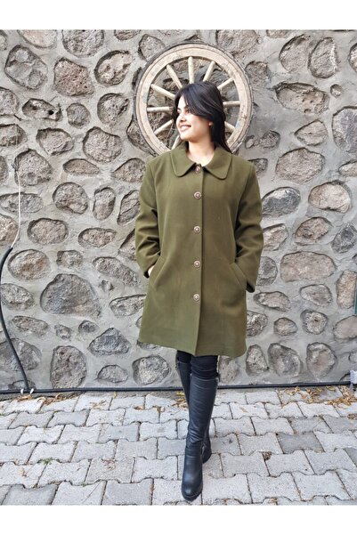 FERGAN معطف كاكي كبير الحجم