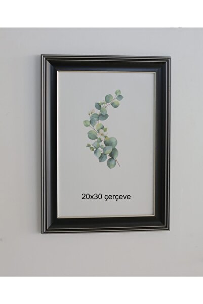 oversstore Dekoratif 20x30 Atlas Çerçeve Siyah