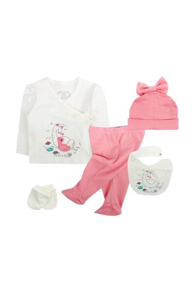 Mum's Love 5'li Zıbın Takım 0-3 Ay Hastane Çıkışı -pembe