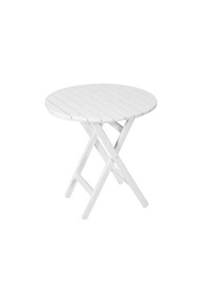 Genel Markalar Katlanır Ahşap Masa - 60 Cm. Buzludja Beyaz