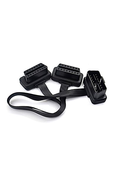 Streak Obd2 Vehicle Cable 16 Pin 1 Male 2 Female Extension Diagnostic Cable
