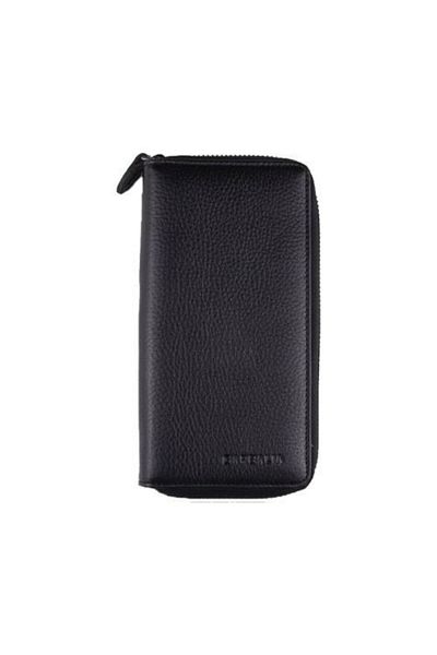 Garbalia 100% Handmade Genuine Leather Unisex Money Portfolio with Black Phone Case