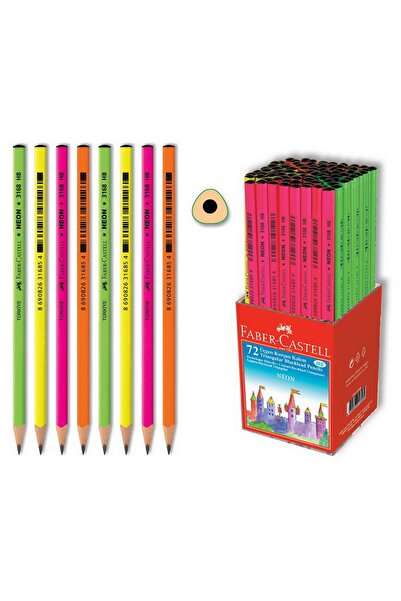 Faber Castell قلم رصاص مثلث من فابر نيون، عبوة تحتوي على 72 قلمًا (5244316800)