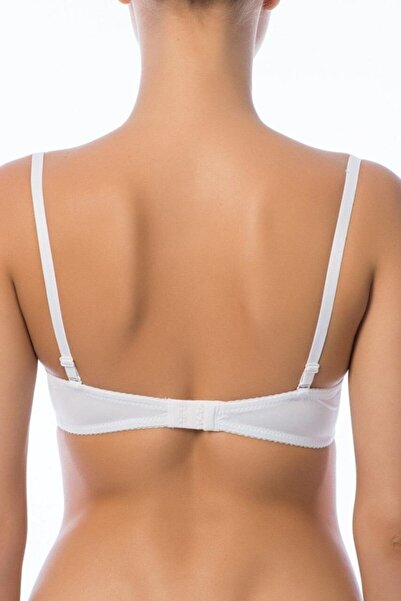NBB Women's Supported Micro Padded Strapless White Bra 3520