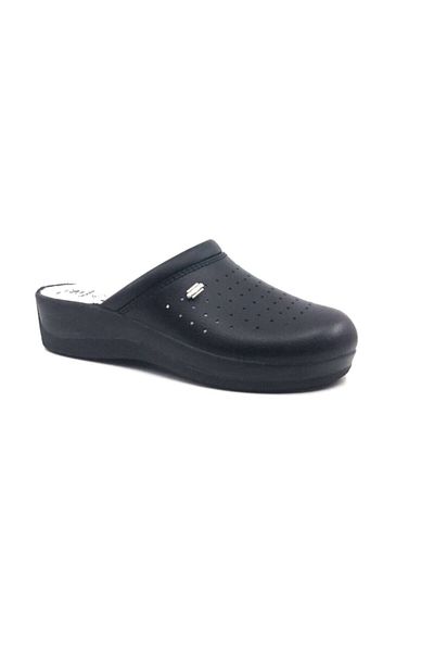 GEZER Papuci Sabo pentru femei, negri, 4 puncte, pentru muncă anatomică de spital 04770