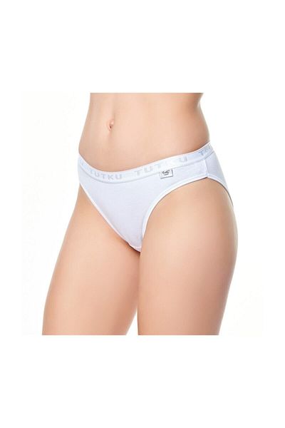 Tutku Women's Solid Color Bikini Panties 6 Pack