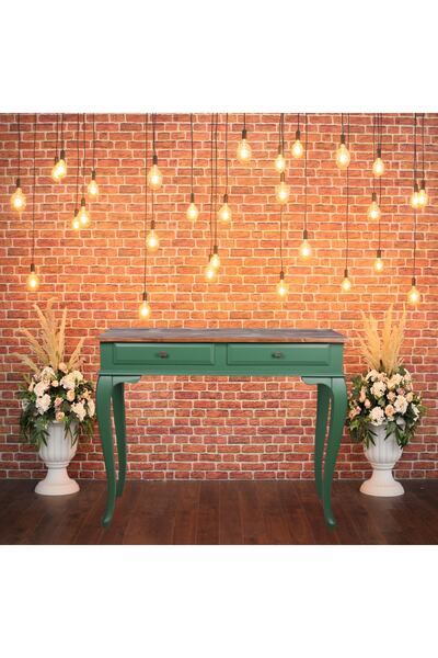 ROYS AHŞAP Roys Ahsap Yeşil Açık Ceviz Eskitme Dresuar 1023