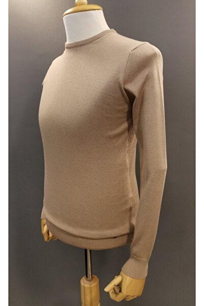 Brango 21009 Візон Велосипедний комір Чоловічий однотонний светр