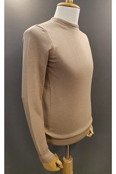 Brango 21009 Візон Велосипедний комір Чоловічий однотонний светр