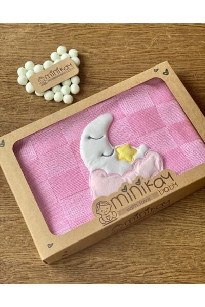 minik ay بطانية تريكو القمر لحديثي الولادة