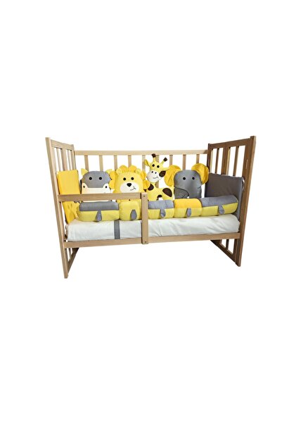 Smartcrib Doğal Katlanır Beşik+ilk Arkadaşlarım Eğitici Uyku Seti Sarı-gri
