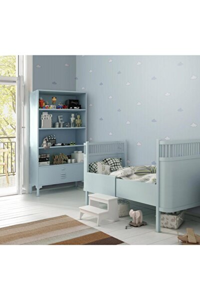Adawall ADAKIDS 8916 Minimal Bulutlar ve Çizgili Desenli Duvar Kağıdı 10,6m2