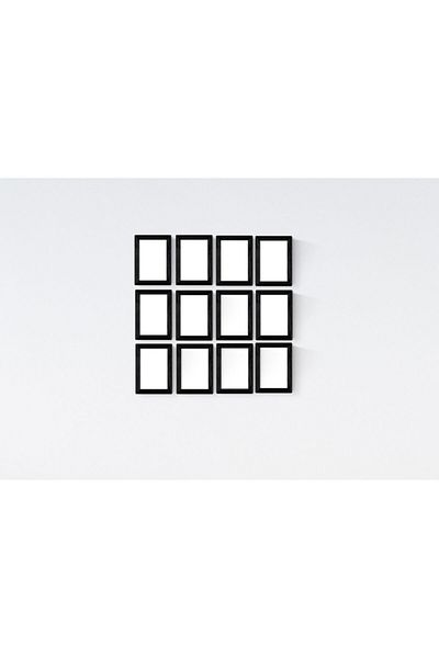 YED Frame Black Frame Set of 12 - 10X15Cm for Photos