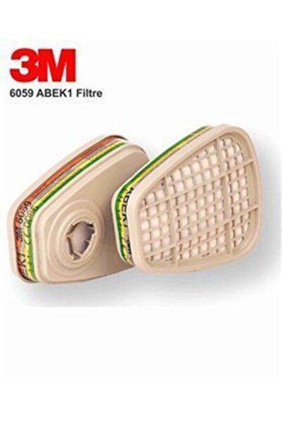 3M 6059 Abek1 Organik Inorganik Asit Ve Amonyak Gaz Buhar Filt