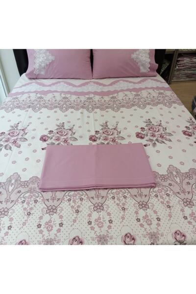 bursa çeyiz طقم غطاء لحاف من الدانتيل مصنوع يدويًا بدون دانتيل في ملاءة السرير