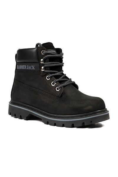 Hammer Jack Unisex Μαύρες Μπότες Nubuck 102 16600-m