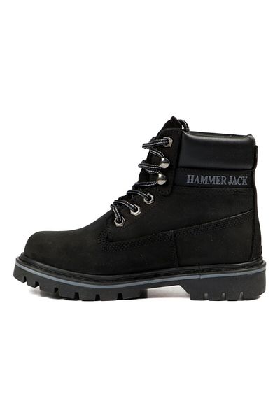 Hammer Jack Unisex Μαύρες Μπότες Nubuck 102 16600-m