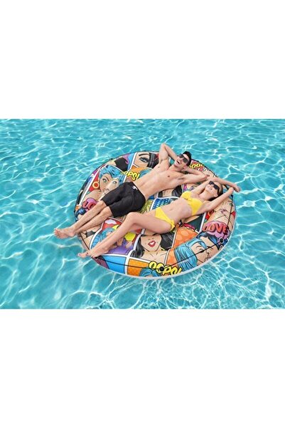 BESTWAY Çizgi Roman Ada Yatak 43264