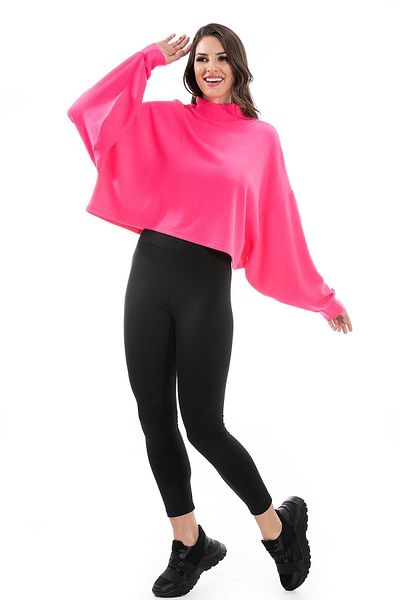 ALEXANDERGARDI Hanorac cu mânecă liliac ridicat, fuchsia (B19-bynswt)