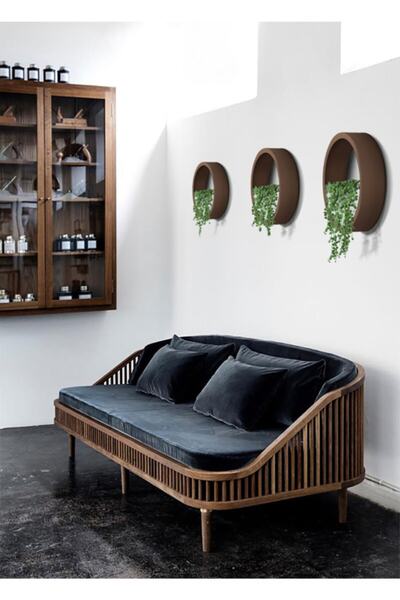 EfinDekor Dekoratif Duvar Saksısı Oval 25cm