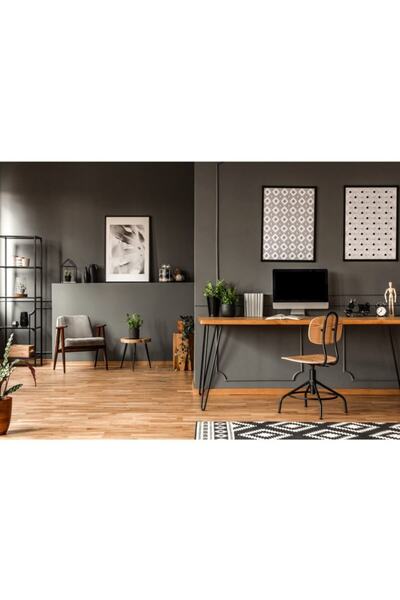 Flaş Group Metal Çalışma Masası Masif Çalışma Masası Masif Bilgisayar Masası Masif Laptop Ve Çalışma Masası