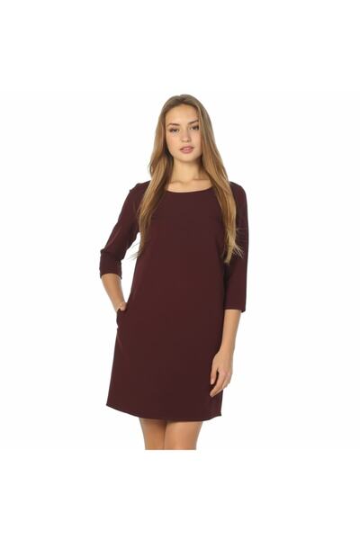 Bulalgiy Kadın Bordo Elbise - Bga109555