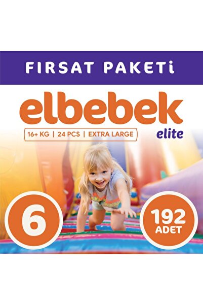 ELBEBEK ELİTE Bebek Bezi 6 Numara X Large 192 Adet