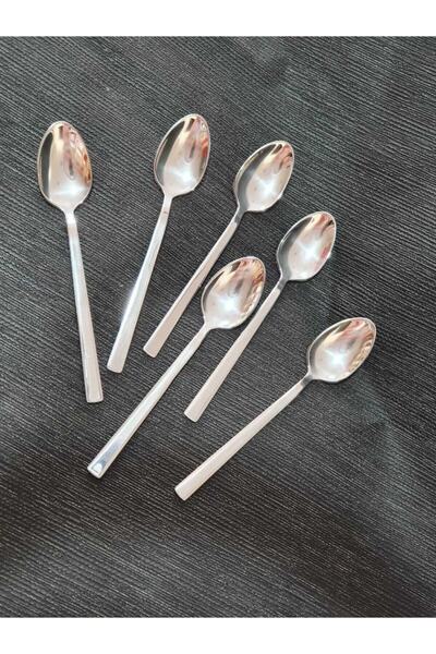 YİĞİTSTEEL SİNCE 1974 18/10 Paslanmaz Çelik 6'lı Çay Kaşık