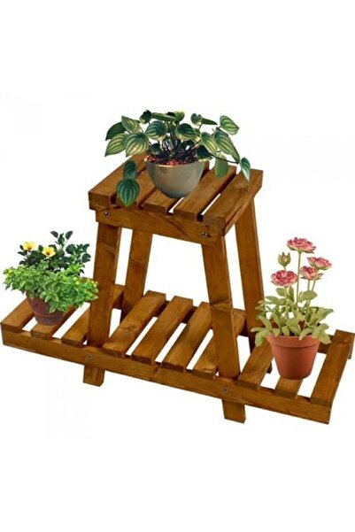 Genel Markalar Ahşap Çiçeklik Saksılık Ahşap Saksı Standı