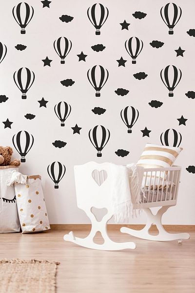 Biz Dijital Wall Sticker, Cloud Sticker, Kids Room Stickers, Baby Room Sticker