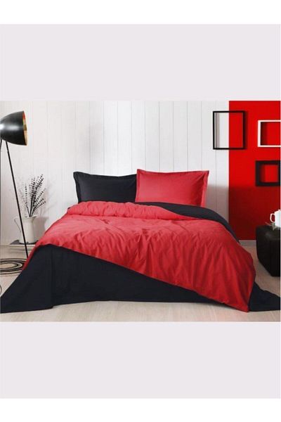 Özdilek Colormix Red Black Double Duvet Cover Set
