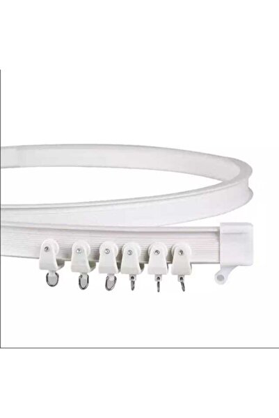 Süsler Esnek Oryantal Kıvrılıp Bükülebilen Perde Rayı Korniş Sistemi (5 Mt)