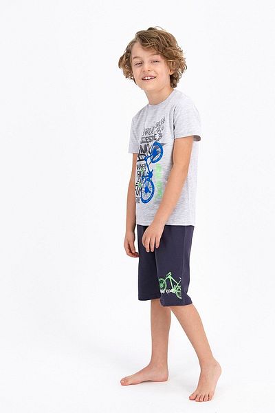 ROLY POLY Boy's Gray Street Freestyle Karmelange Capri Suit Rp2340-c