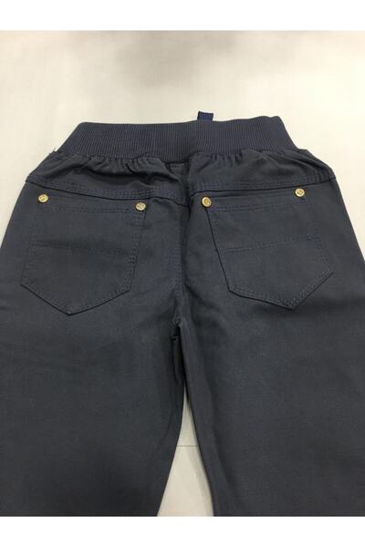 1983 GÖKKUŞAĞI KİDS ÇOCUKLARIN RENKLİ DÜNYASI Erkek Çocuk Lacivert Keten Okul Pantolonu