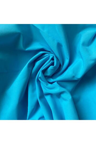 Akteks Turkuaz Pamuk/Polyester Kumaş, Giyim, Ev Tekstili, Dekor ( 150cm En )