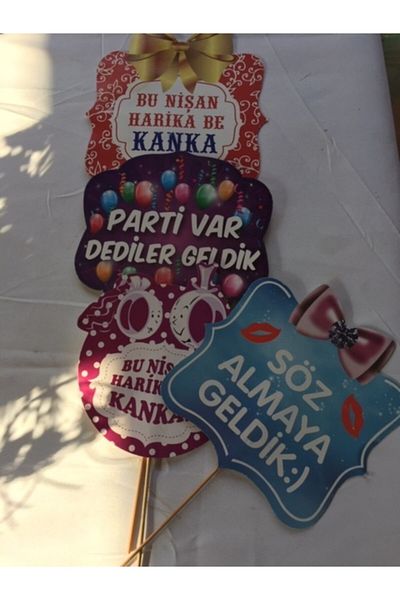 GÜVEN Engagement Party Speech Balloons 4 Pieces