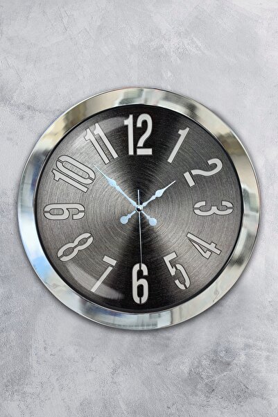 Platin Saat هدية ساعة حائط جديدة من معدن الكروم مقاس 36 سم