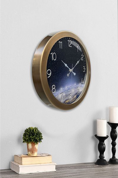 Kasva Concept Gift 36 cm Antique Metal Strawberry Kitchen Wall Clock