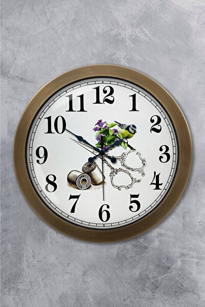 Platin Saat Ρολόι τοίχου 36 cm Antique Metal Tailor