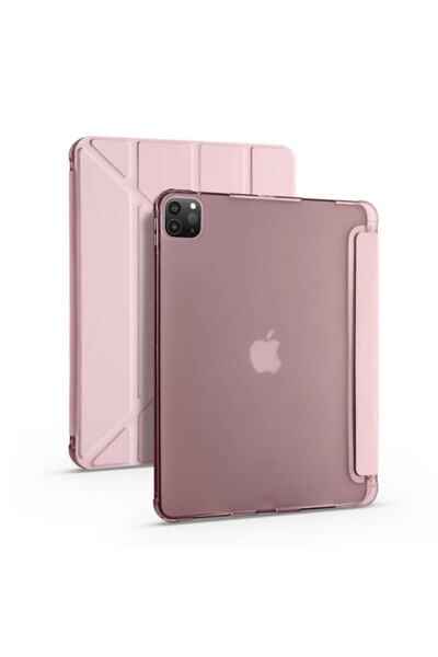 Fuchsia Ipad Pro 12.9 '' 2020 Uyumlu  Hafif Katlanır Akıllı Kılıf