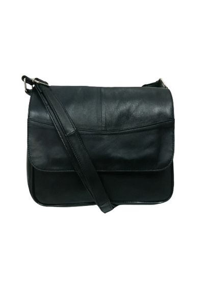 MERİÇ ÇANTA Women's Black Piece Leather Shoulder and Shoulder Bag