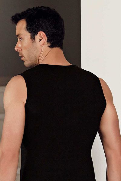 Şahinler Μαύρο Modal Sports Tank Top - Ανδρικό, Lycra ME116