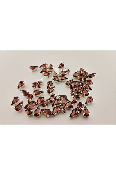 yiğit aksesuar 6x10 (1 CM) Πέτρα από γυαλί με θήκη 100 τεμάχια