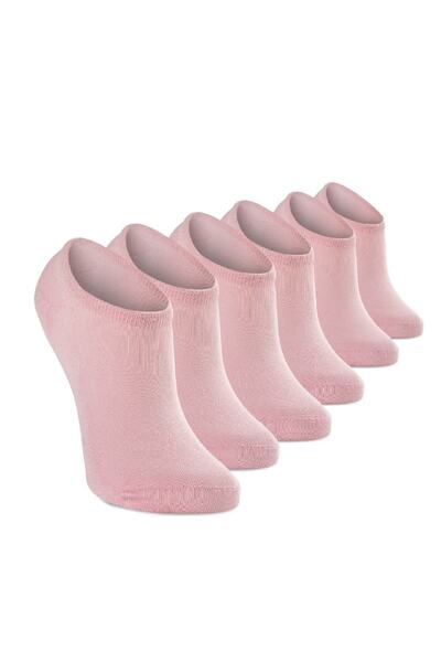 Eynel Комплект от 6 дамски къси модални чорапи до глезена, качествени, едноцв...