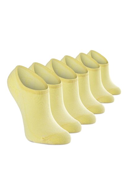 Eynel Комплект от 6 дамски къси модални чорапи до глезена, качествени, едноцв...