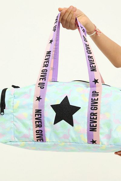 ICONE BAG Geantă sport imprimată cu stea pentru fetiță Icone