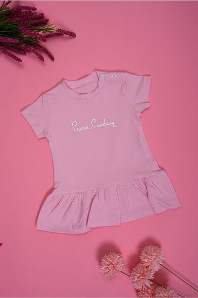 Pierre Cardin Short Sleeve Snap Baby Girl Dress302546