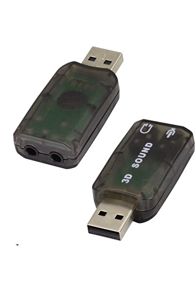 aogo Usb Ses Kartı 3d Sound Tak Kullan Mic Kulaklık Mikrofon Çıkışı Masaüstü ...