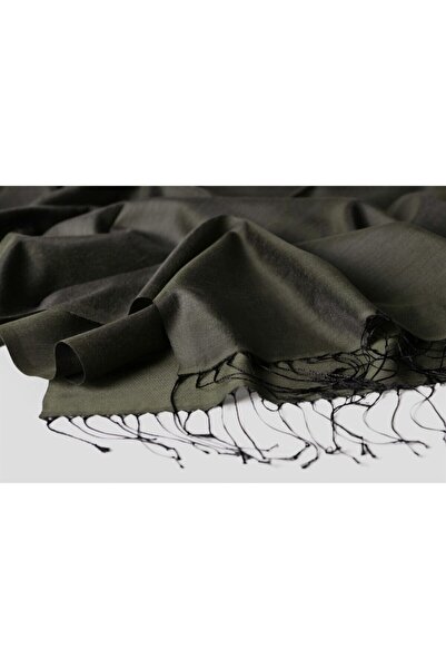 KROREN Ipeksı Şal - Siyah-haki