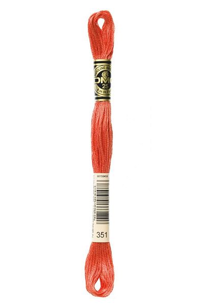 Dmc 2 Pieces Muline Thread Color: 351